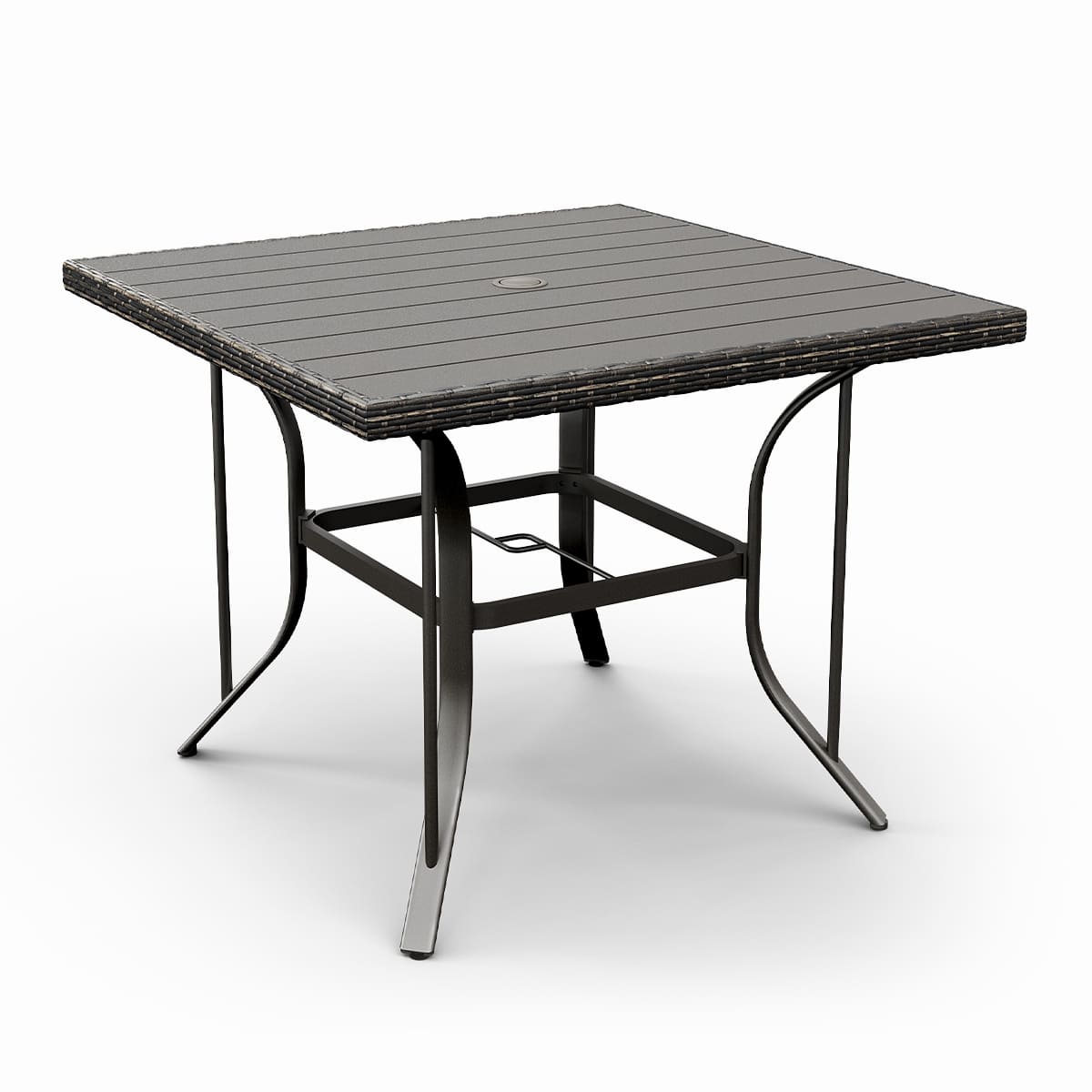 Weave Outdoor Dining Set, 5-Piece, Full Swivel