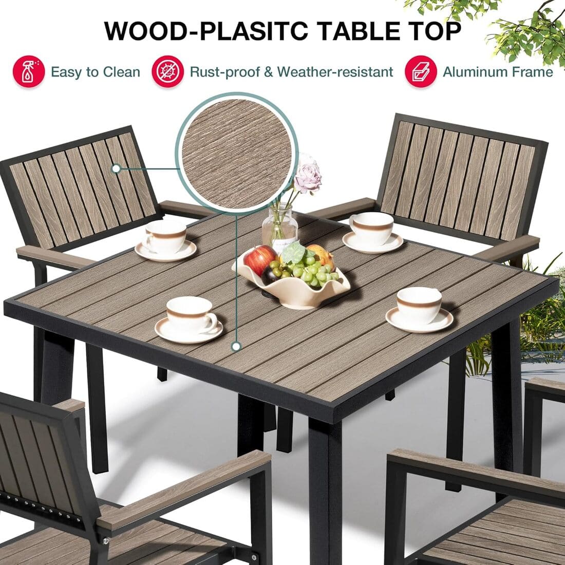 Grain Outdoor Dining Set, 8-Piece
