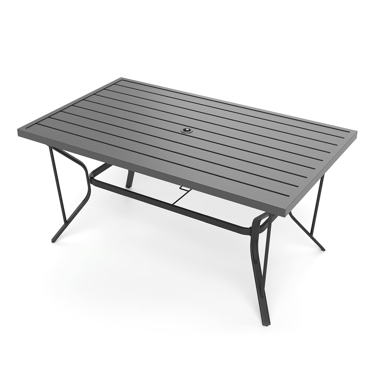 Lume Textilene Outdoor Dining Set, 7-Piece, 2 Swivel
