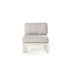 Belvedere Sectional Armless Chair in Dune Aluminum