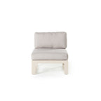 Belvedere Sectional Armless Chair in Dune Aluminum