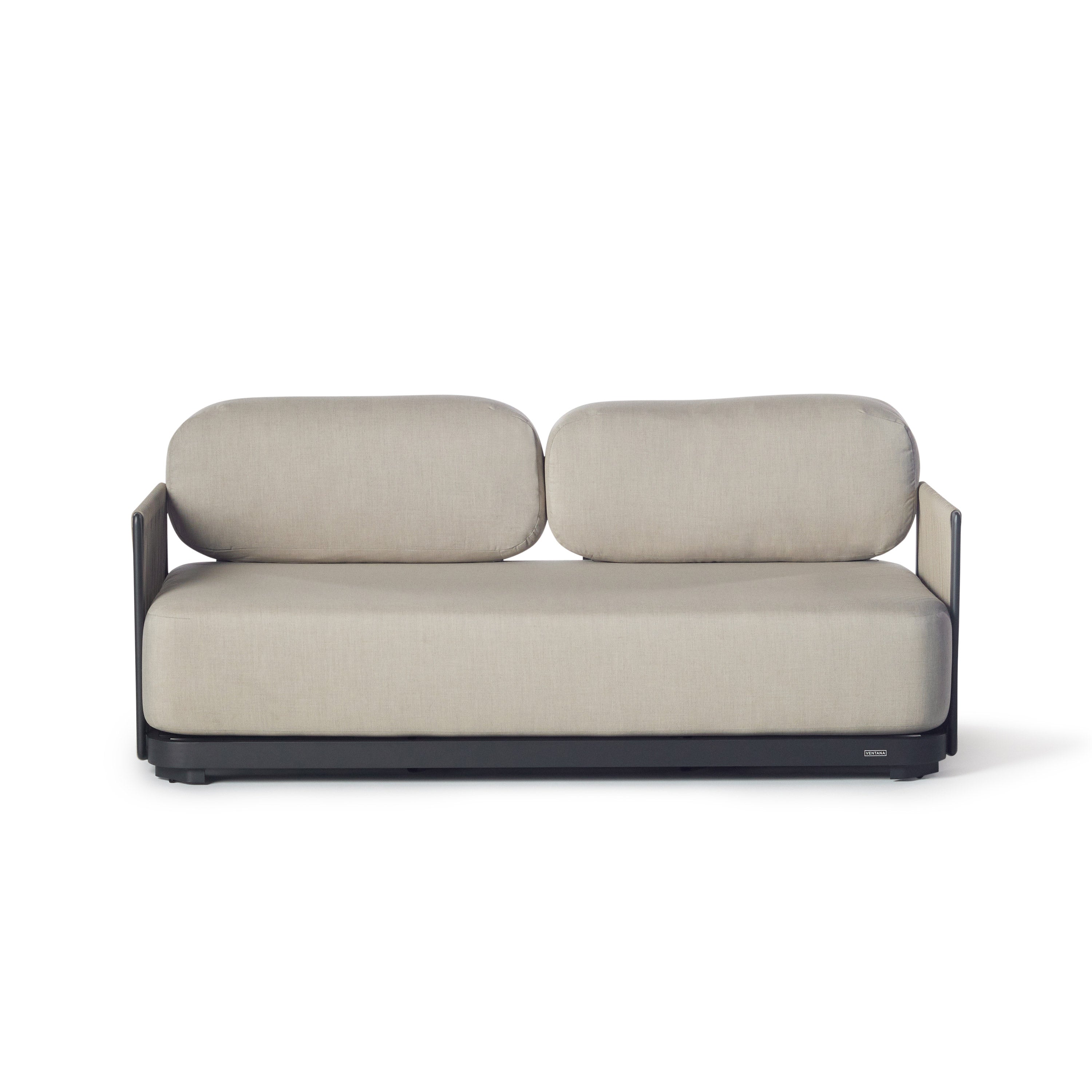 Cambria Loveseat Aluminum Rope Frame