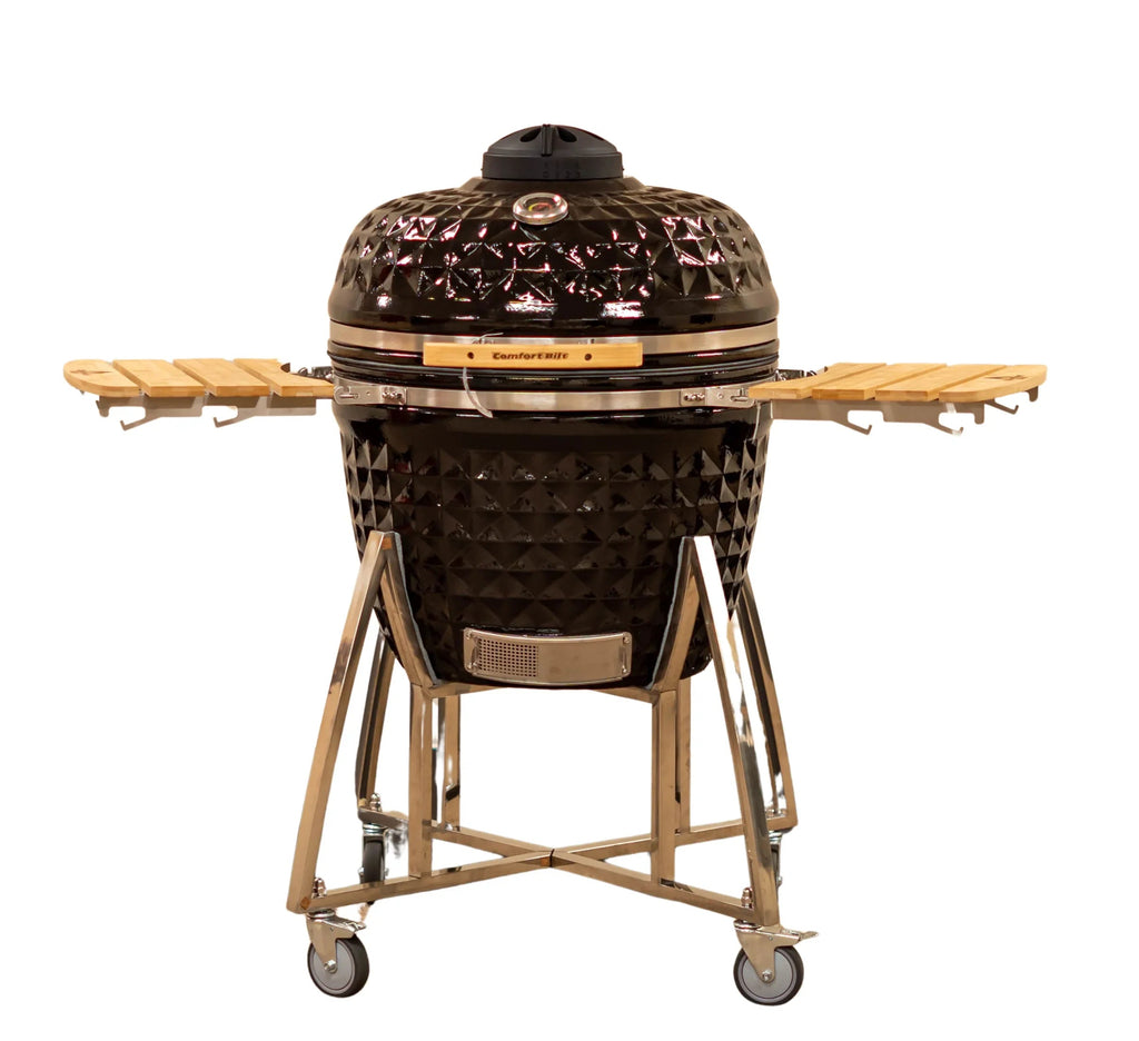 ComfortBilt Coals 26" Ceramic Kamado Grill - Black Diamond Pattern