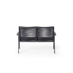 Diablo Outdoor Loveseat Aluminum Frame Woven Rope Charcoal