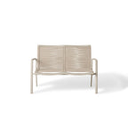 Diablo Loveseat Sculpted Aluminum Frame with Flat Woven Rope