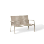 Diablo Loveseat Sculpted Aluminum Frame with Flat Woven Rope