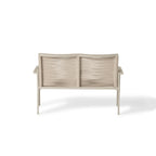 Diablo Loveseat Sculpted Aluminum Frame with Flat Woven Rope