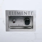 Elementi Plus Carrara Marble Pocelain Fire Table OFP121BW