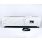 Elementi Plus Carrara Marble Pocelain Fire Table OFP121BW