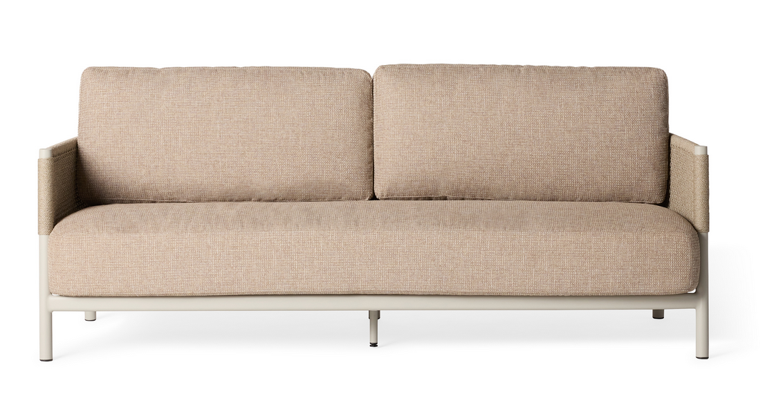 Saratoga Sofa in Dune Aluminum