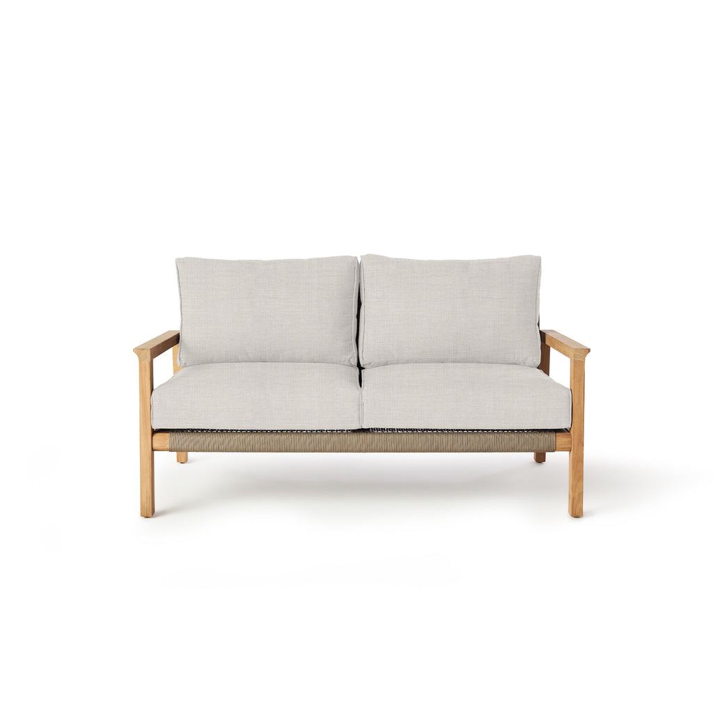 Monte Rio Loveseat with Natural Teak Frame