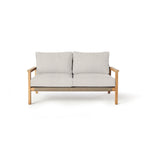 Monte Rio Loveseat with Natural Teak Frame