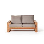 Nicasio Teak Loveseat with Sunbrella Cushions and Solid Frame