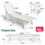Corex HDPE Chaise Lounge Set