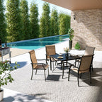 Lume Textilene Outdoor Dining Set, 5-Piece
