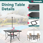 Lume Textilene Outdoor Dining Set, 5-Piece