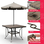 Weave Outdoor Dining Set, 5-Piece