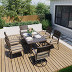 Weave Outdoor Dining Set, 7-Piece, 2 Swivel