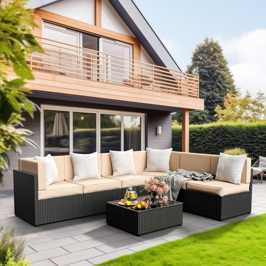 Axis 106.2" Classic Outdoor Sectional Set, 7-Piece