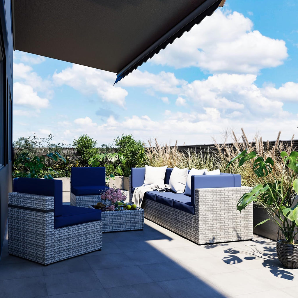 Axis 106.2" Classic Outdoor Sectional Set, 7-Piece