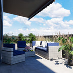 Axis 106.2" Classic Outdoor Sectional Set, 7-Piece