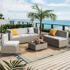 Axis 106.2" Classic Outdoor Sectional Set, 7-Piece