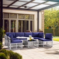 Axis 104.8" Modern Outdoor Sectional Set, 7-Piece