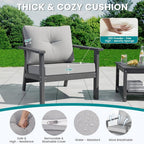 Corex HDPE Outdoor Sectional Sofa, 6-Piece