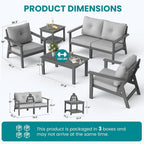 Corex HDPE Outdoor Sectional Sofa