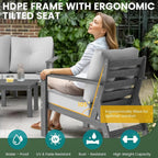 Corex HDPE Outdoor Sectional Sofa