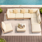 Axis 95.2" Coastal Outdoor Sectional Set, 8-Piece