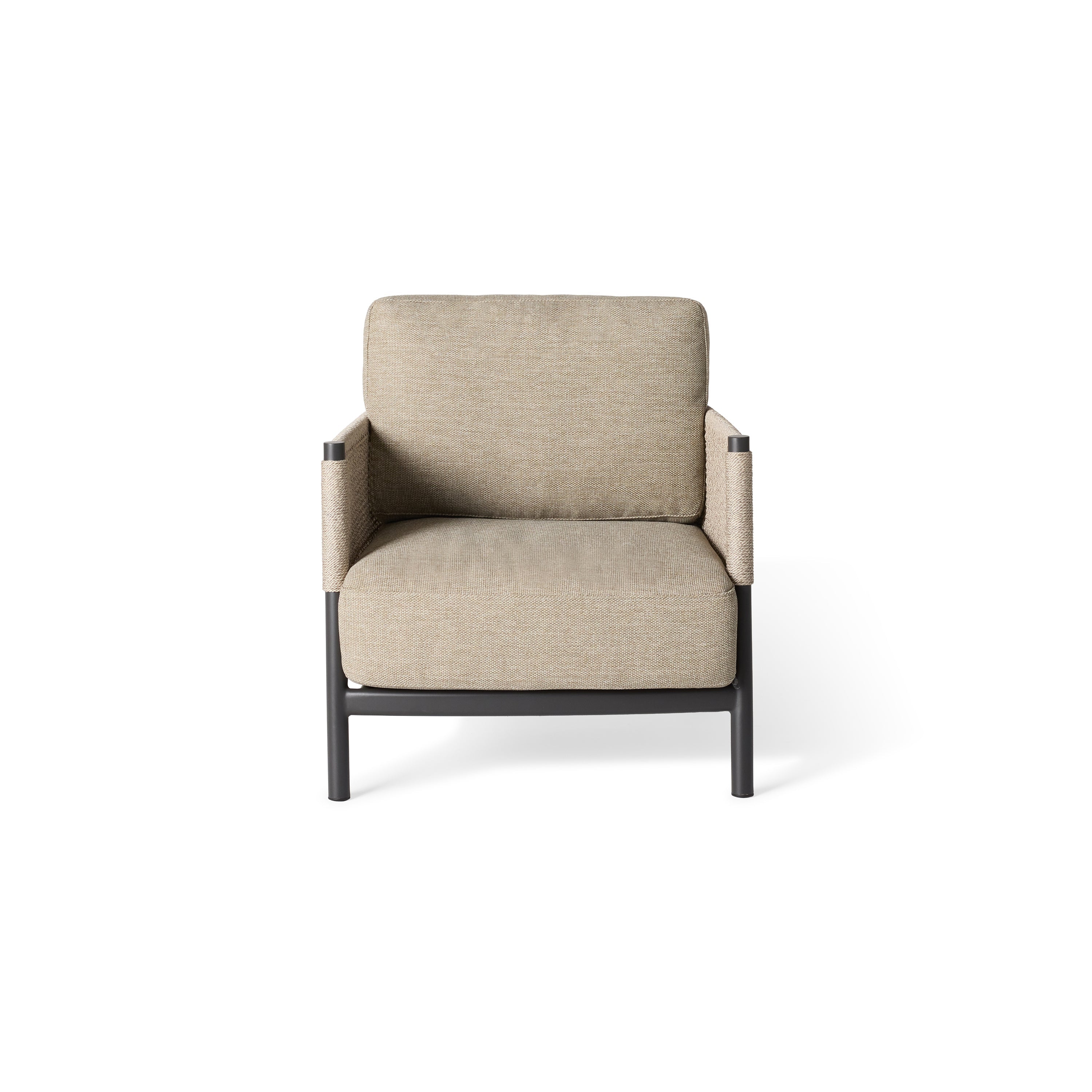 Terra Outdoor Living Saratoga Lounge Chair Charcoal Aluminum Outdoor Seating