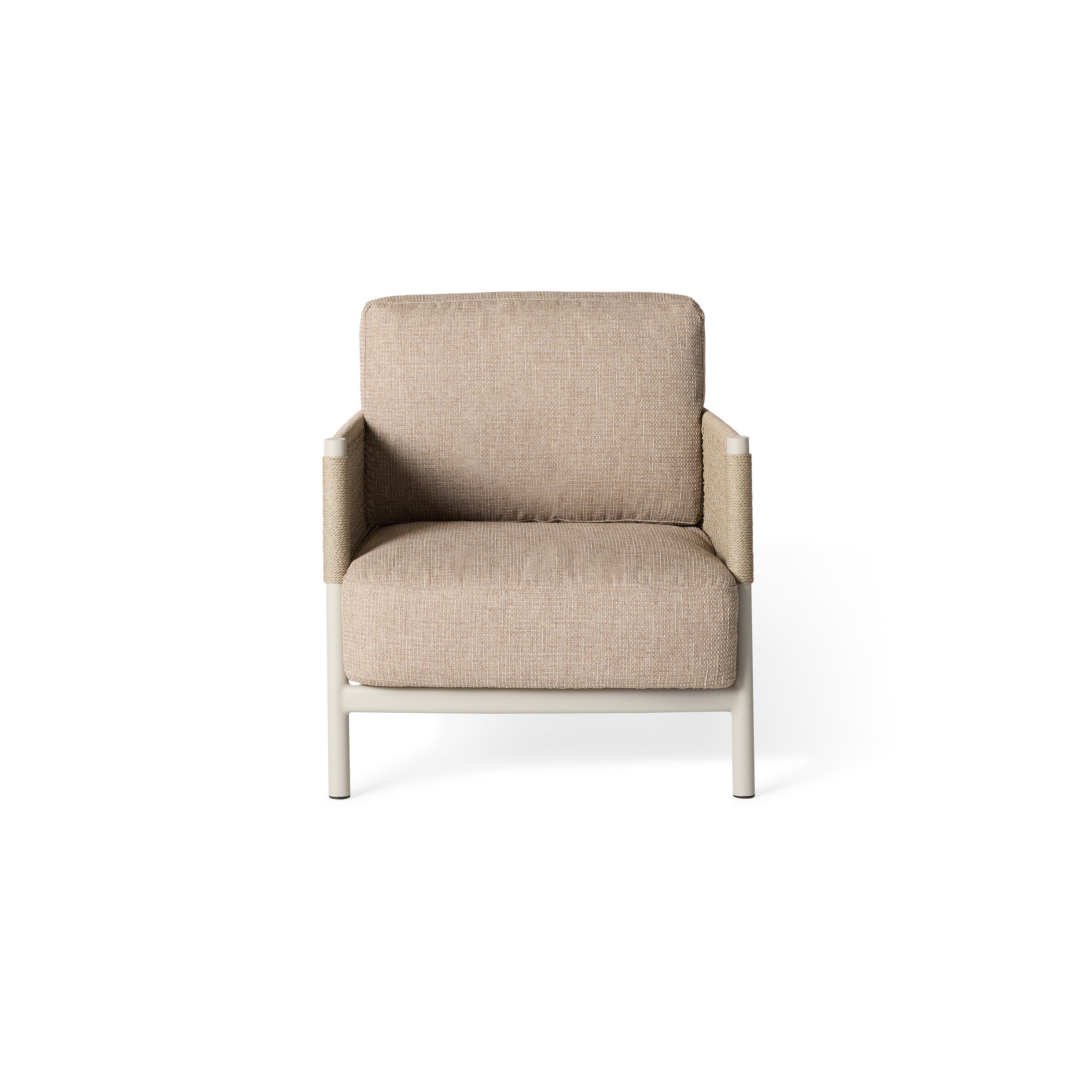 Terra Outdoor Living Saratoga Lounge Chair in Dune Aluminum