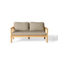 Stinson Teak Outdoor Loveseat Deep Seating Natural Finish
