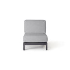 Tiburon Sectional Armless Lounge Chair in Charcoal