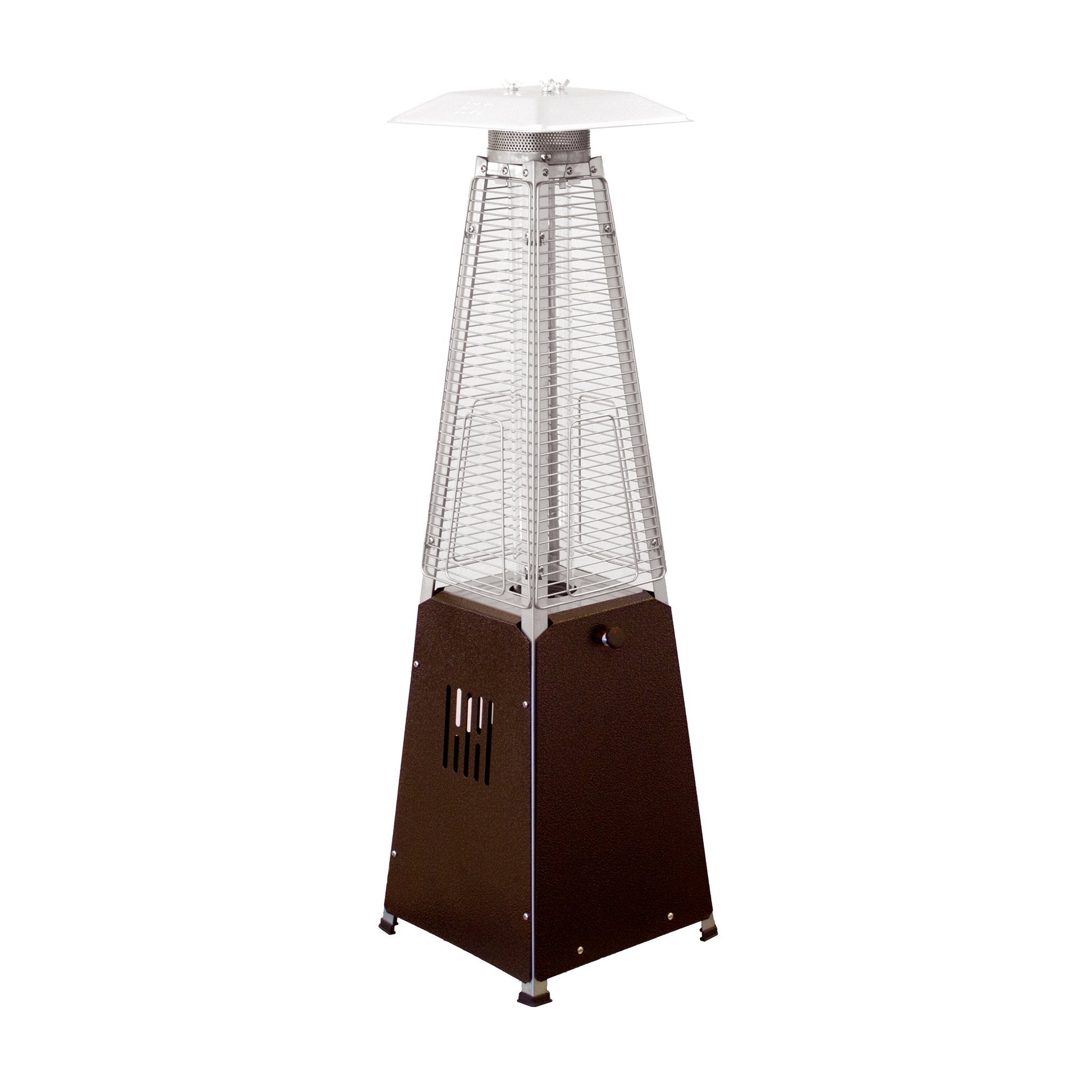 AZ Patio Heaters Tornado Flame Table Top Propane Heater Hammered Bronze